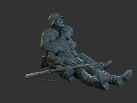 German soldiers ww2 G9 3D 打印模型