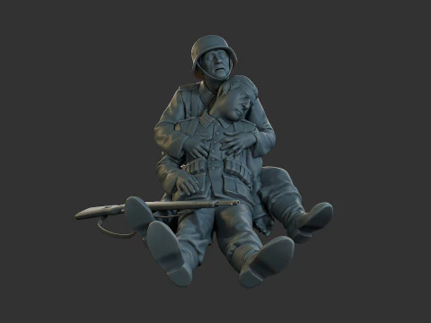 German soldiers ww2 G9 3D Print Model