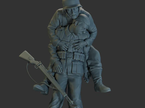 German soldiers ww2 G9 3D Print Model