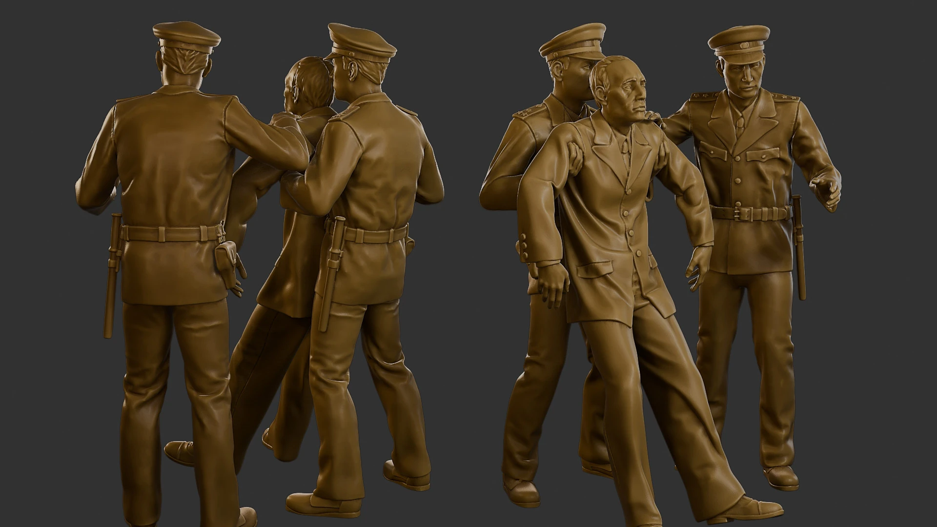 CzechoSlovak Communist Police CCP2 001 3D Print Model .c4d .max .obj .3ds .fbx .stl .blend 