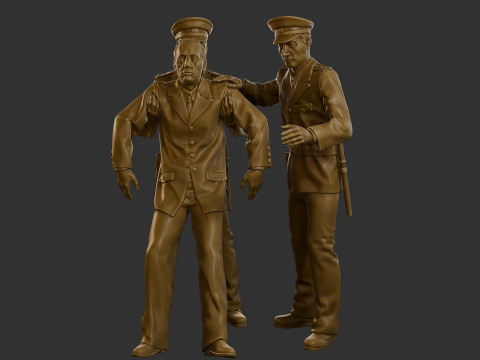 CzechoSlovak Communist Police CCP2 001 Modèles 3D en vedette