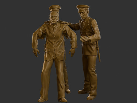 CzechoSlovak Communist Police CCP2 001 Modèles 3D en vedette