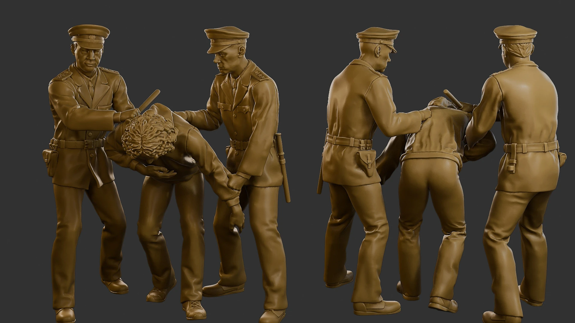 CzechoSlovak Communist Police CCP2 002 3D Print Model .c4d .max .obj .3ds .fbx .stl .blend 