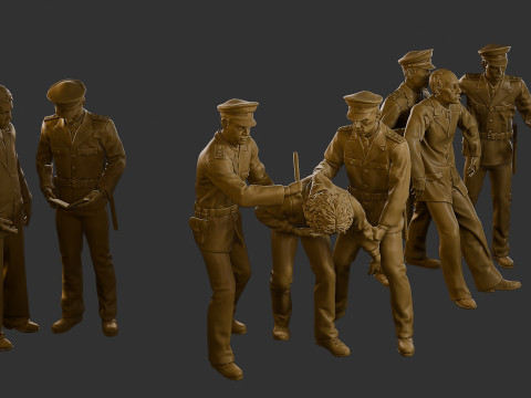 CzechoSlovak Communist Police CCP2 Pack1 Model do druku 3D