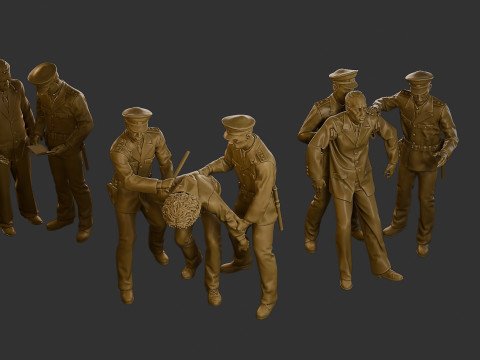 CzechoSlovak Communist Police CCP2 Pack1 Model do druku 3D