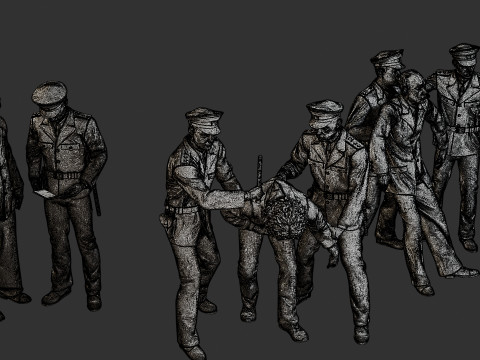 CzechoSlovak Communist Police CCP2 Pack1 Model do druku 3D
