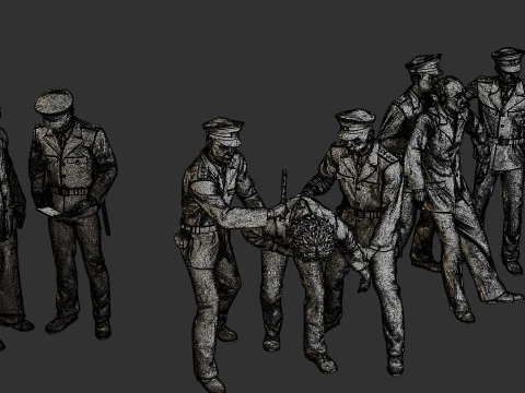 CzechoSlovak Communist Police CCP2 Pack1 3D Print Model