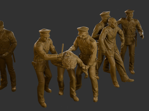 CzechoSlovak Communist Police CCP2 Pack1 Model do druku 3D