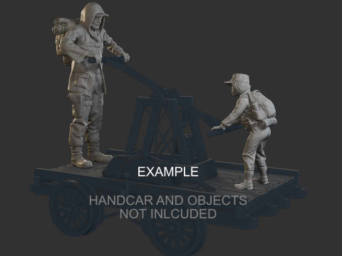 Post-Apocalyptic Male PAM3 001 3D Print Model