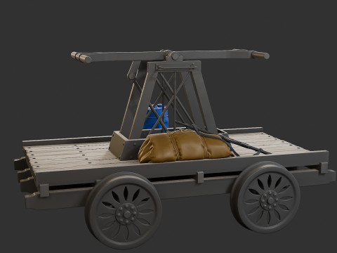 HandCar Railroad 3D Print Model