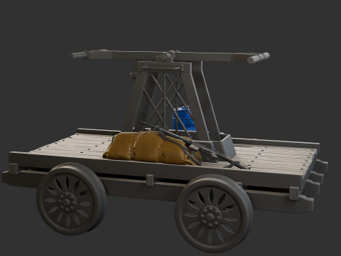 HandCar Railroad 3D Print Model