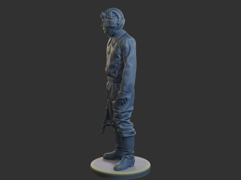 Équipage de char soviétique russe STC WW2 1 001 Modèles 3D en vedette