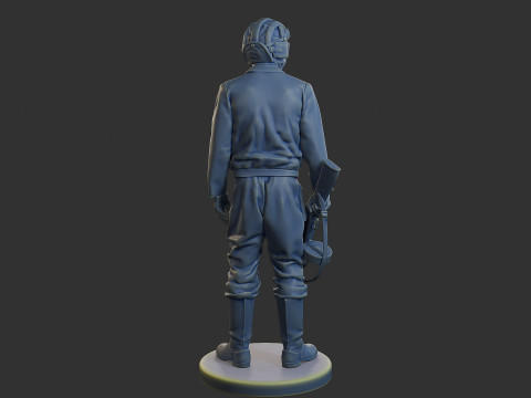 Équipage de char soviétique russe STC WW2 1 001 Modèles 3D en vedette