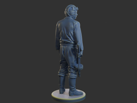 Équipage de char soviétique russe STC WW2 1 001 Modèles 3D en vedette