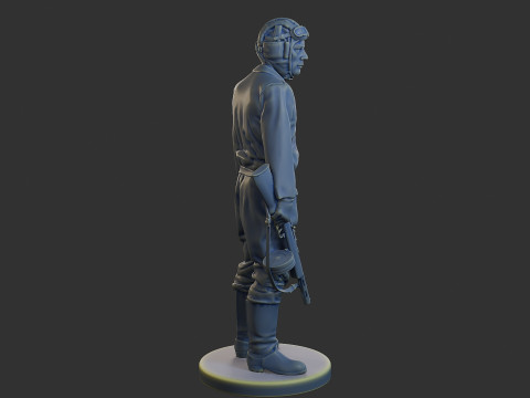 Équipage de char soviétique russe STC WW2 1 001 Modèles 3D en vedette