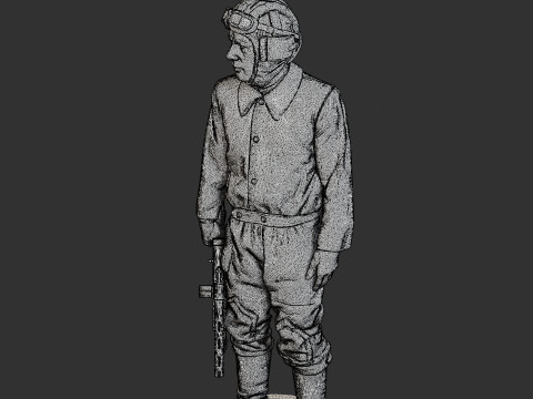 Équipage de char soviétique russe STC WW2 1 001 Modèles 3D en vedette