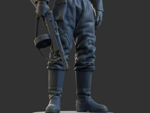 Russian Soviet tank Crew STC WW2 1 001 3D Print Model
