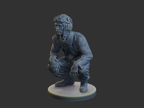 Tripulación del tanque soviético ruso STC WW2 1 002 Modelo de impresión 3D