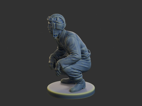 Tripulación del tanque soviético ruso STC WW2 1 002 Modelo de impresión 3D