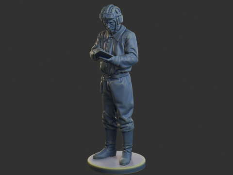 Rus Sovyet tankı Mürettebat STC WW2 1 005 3D Baskı Modeli