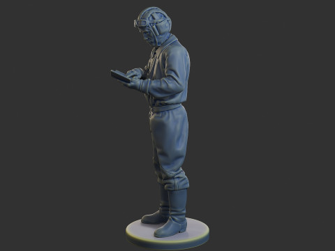 Rus Sovyet tankı Mürettebat STC WW2 1 005 3D Baskı Modeli