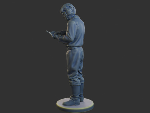 Rus Sovyet tankı Mürettebat STC WW2 1 005 3D Baskı Modeli