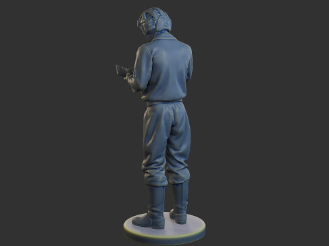 Rus Sovyet tankı Mürettebat STC WW2 1 005 3D Baskı Modeli