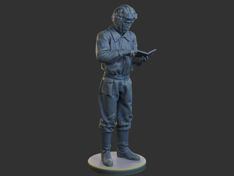 Rus Sovyet tankı Mürettebat STC WW2 1 005 3D Baskı Modeli