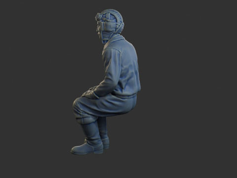 Załoga rosyjskiego czołgu STC WW2 1 004 Model do druku 3D