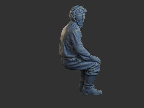 Załoga rosyjskiego czołgu STC WW2 1 004 Model do druku 3D