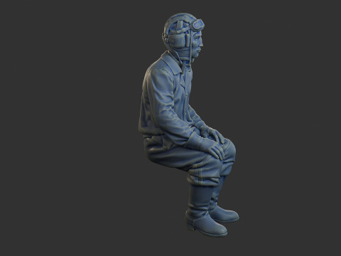 Załoga rosyjskiego czołgu STC WW2 1 004 Model do druku 3D