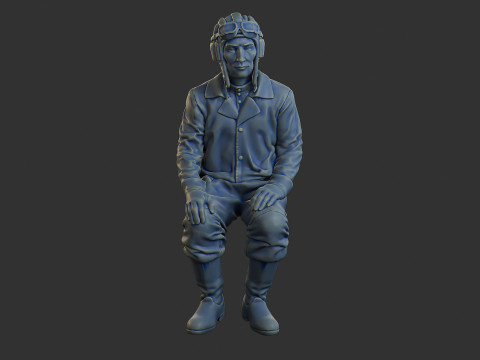 Załoga rosyjskiego czołgu STC WW2 1 004 Model do druku 3D