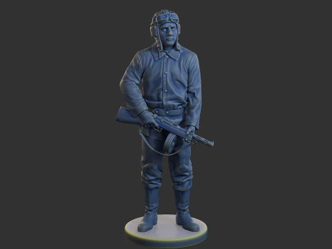 Russian Soviet tank Crew STC WW2 1 003 3D Print Model