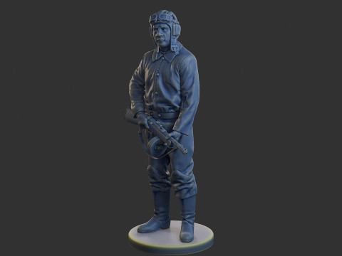 Załoga rosyjskiego czołgu STC WW2 1 003 Model do druku 3D