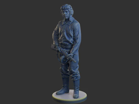 Russian Soviet tank Crew STC WW2 1 003 3D Print Model