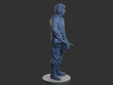 Załoga rosyjskiego czołgu STC WW2 1 003 Model do druku 3D