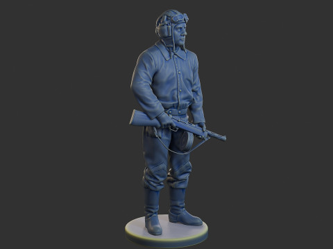 Załoga rosyjskiego czołgu STC WW2 1 003 Model do druku 3D