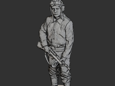 Załoga rosyjskiego czołgu STC WW2 1 003 Model do druku 3D