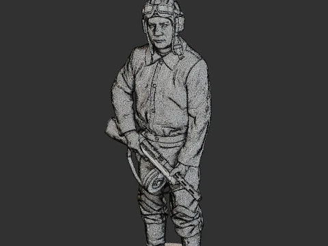 Russian Soviet tank Crew STC WW2 1 003 3D Print Model