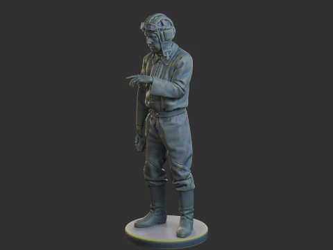 Equipaggio di carri armati sovietici russi STC WW2 1 006 Modello di stampa 3D