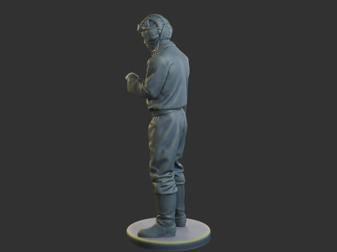 Equipaggio di carri armati sovietici russi STC WW2 1 006 Modello di stampa 3D