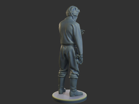 रूसी सोवियत टैंक क्रू एसटीसी WW2 1 006 3D प्रिंट मॉडल