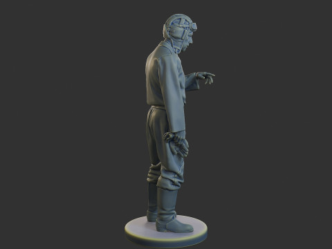 रूसी सोवियत टैंक क्रू एसटीसी WW2 1 006 3D प्रिंट मॉडल