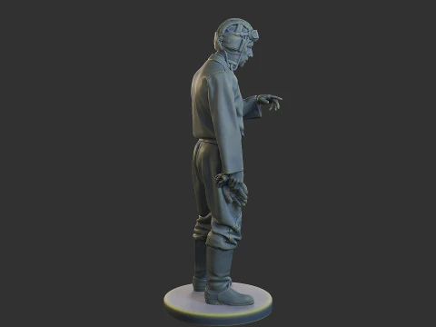 Equipaggio di carri armati sovietici russi STC WW2 1 006 Modello di stampa 3D