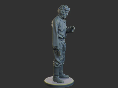 Equipaggio di carri armati sovietici russi STC WW2 1 006 Modello di stampa 3D