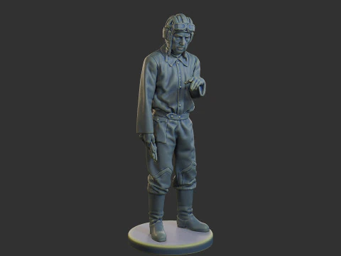 Equipaggio di carri armati sovietici russi STC WW2 1 006 Modello di stampa 3D