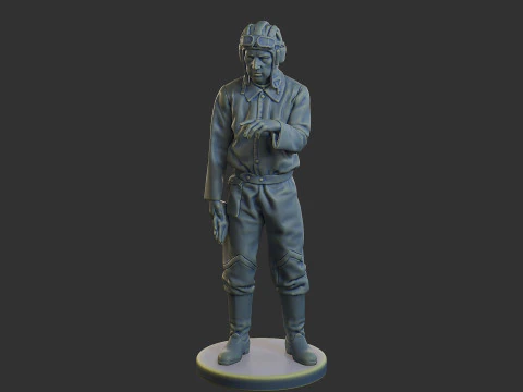 Equipaggio di carri armati sovietici russi STC WW2 1 006 Modello di stampa 3D