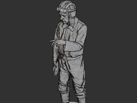 रूसी सोवियत टैंक क्रू एसटीसी WW2 1 006 3D प्रिंट मॉडल