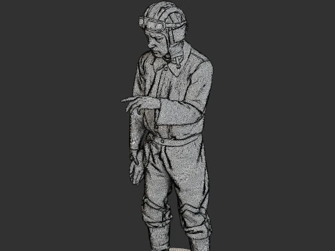 Equipaggio di carri armati sovietici russi STC WW2 1 006 Modello di stampa 3D