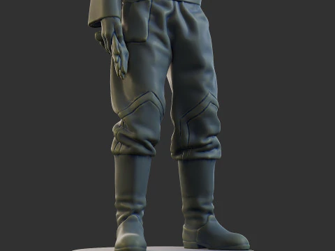 Equipaggio di carri armati sovietici russi STC WW2 1 006 Modello di stampa 3D